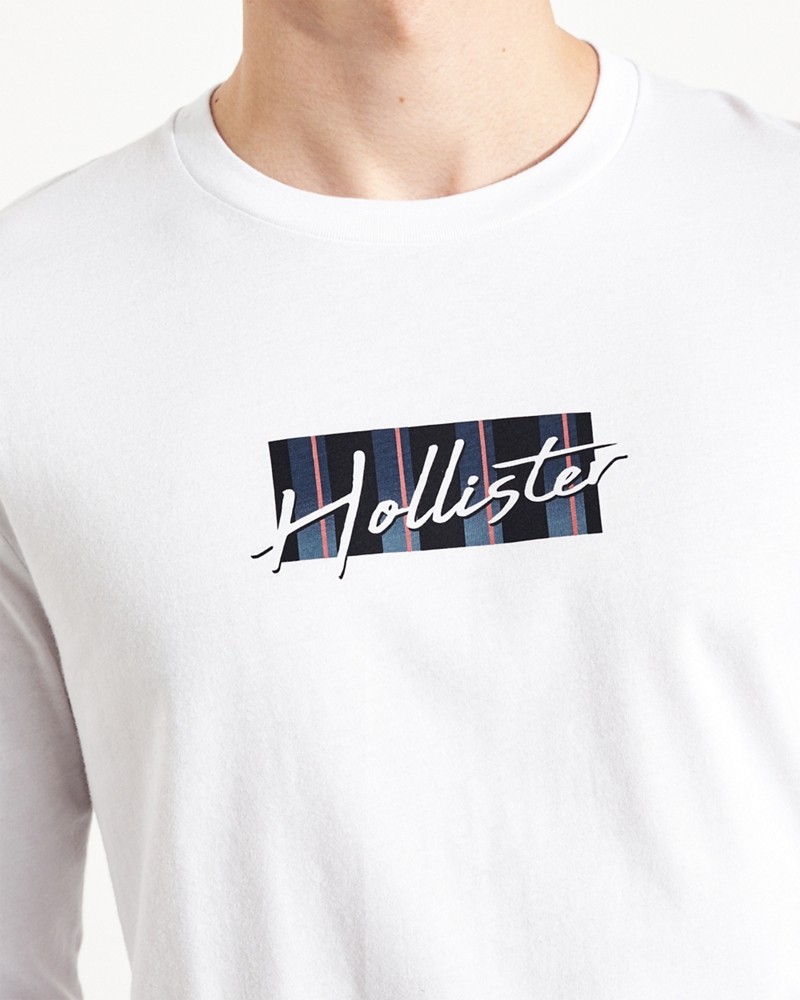 Hình Áo thun nam tay dài Hollister HCO-HL59 Print Logo Graphic Tee