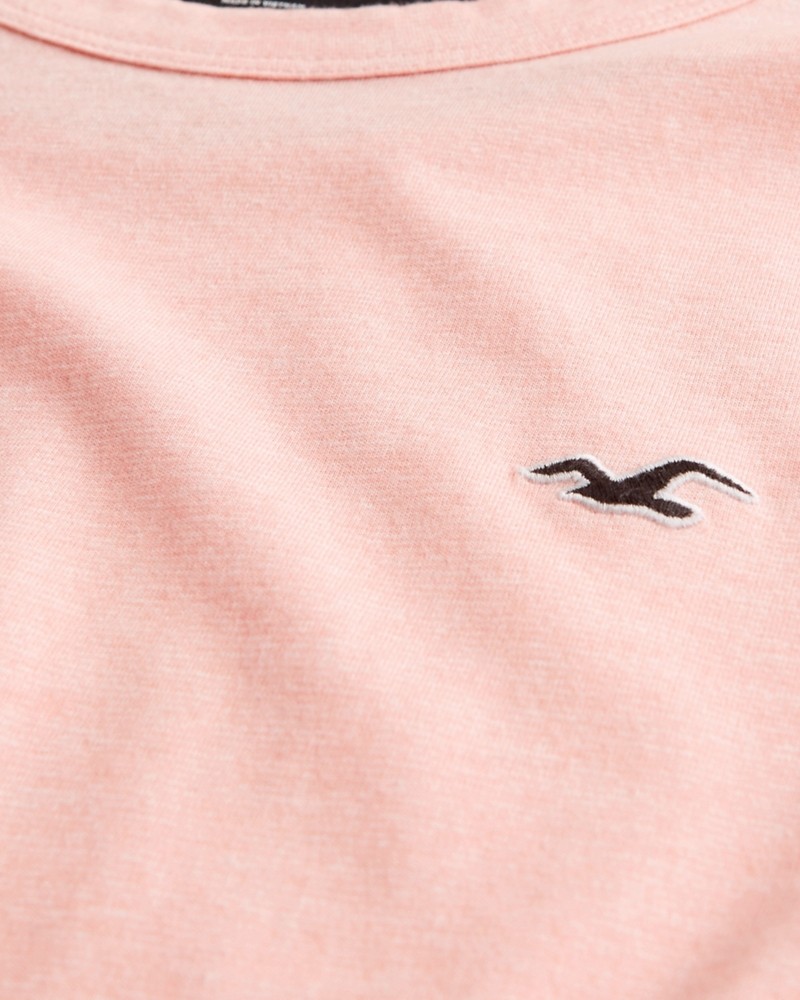 Hình Áo thun nam tay dài Hollister HCO-HL66 Curved Hem T-Shirt