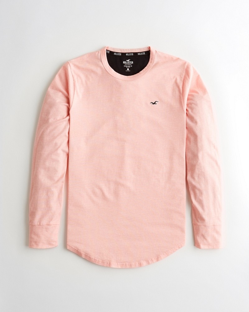Hình Áo thun nam tay dài Hollister HCO-HL66 Curved Hem T-Shirt
