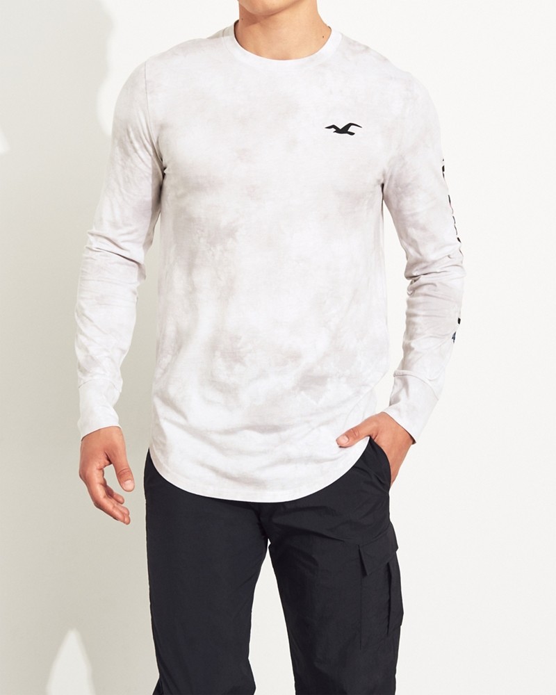 Hình Áo thun nam tay dài Hollister HCO-HL67 Print Floral Logo Graphic Tee