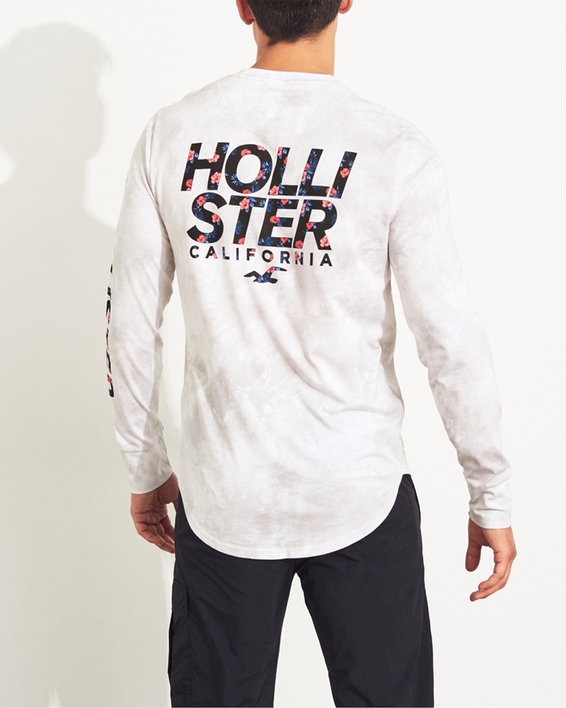 Hình Áo thun nam tay dài Hollister HCO-HL67 Print Floral Logo Graphic Tee