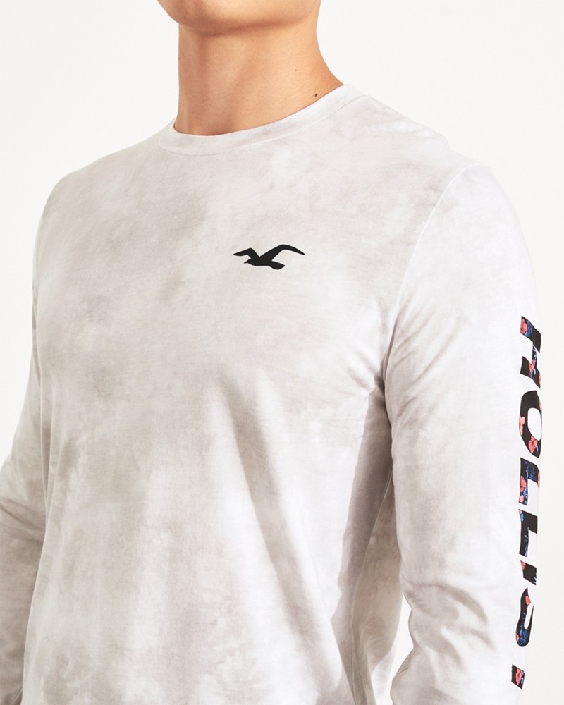 Hình Áo thun nam tay dài Hollister HCO-HL67 Print Floral Logo Graphic Tee