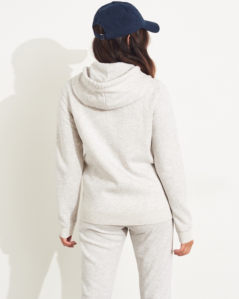 Hình Áo khoác nữ Hollister HCO-NK20 Embroidered Logo Full-Zip Hoodie