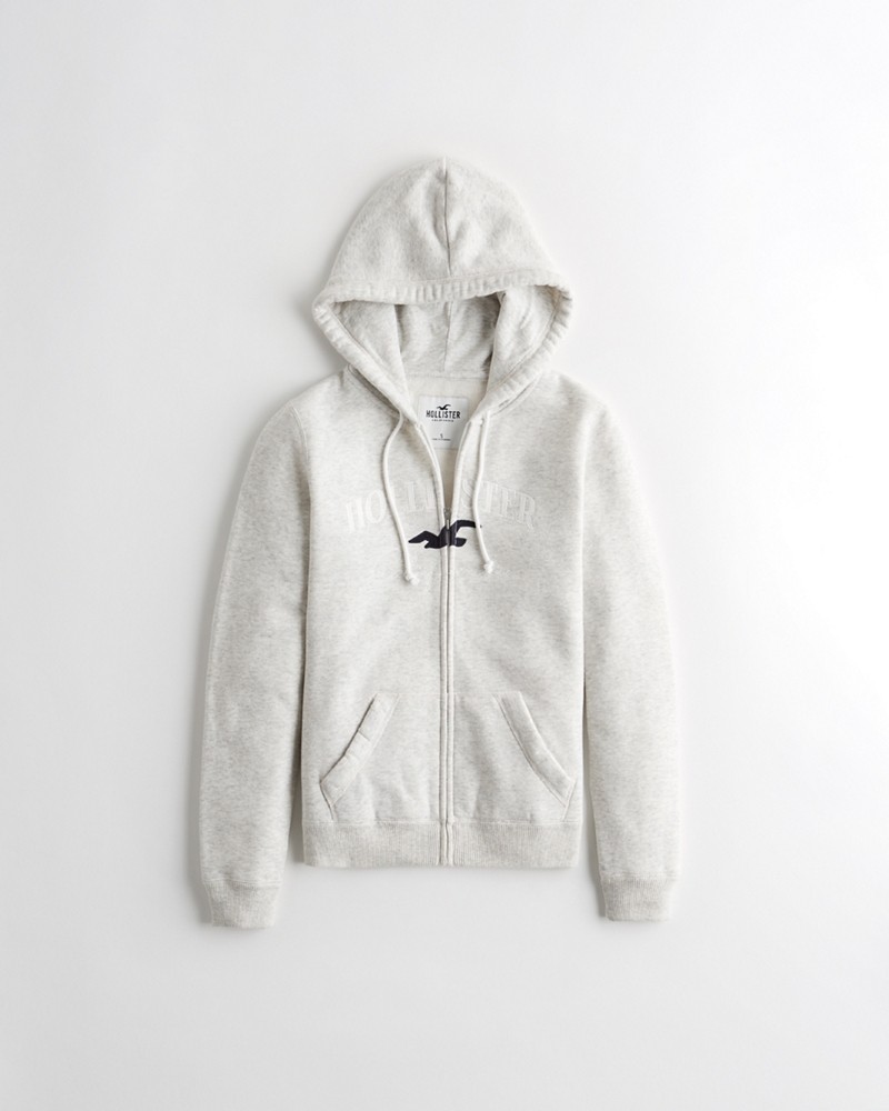 Hình Áo khoác nữ Hollister HCO-NK20 Embroidered Logo Full-Zip Hoodie