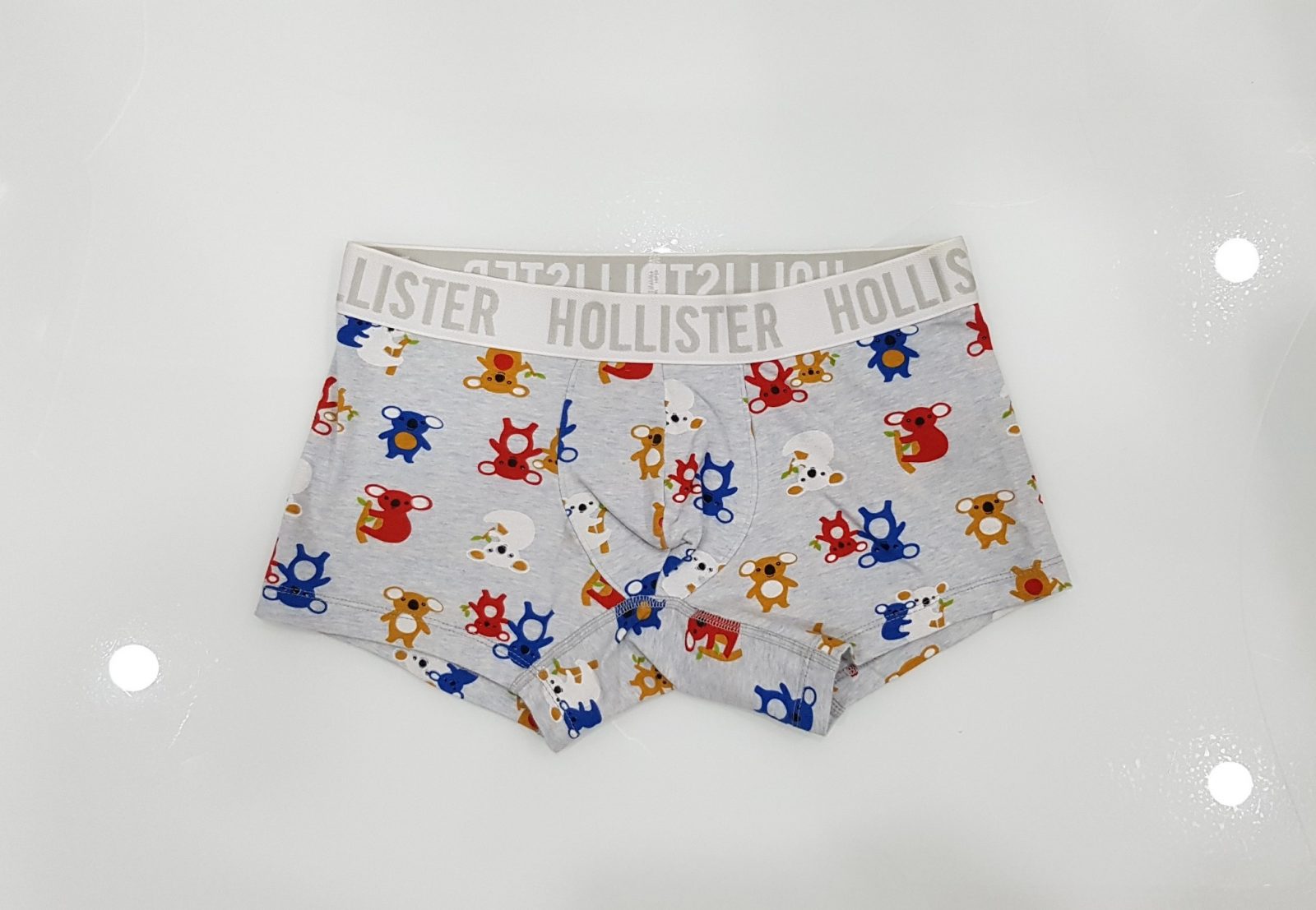 Hình Quần lót nam Hollister HCO-UD10 Classic Trunk Grey Bear Icon