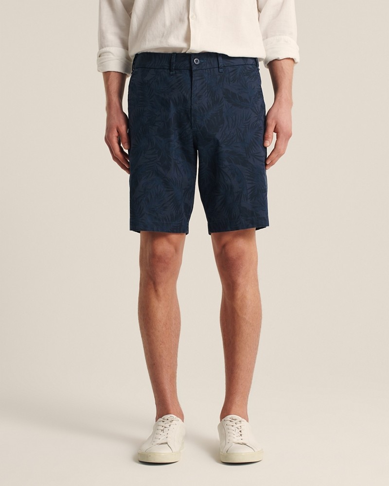 Quần shorts Abercrombie AF-US-S03 Stretch Chino Shorts Navy