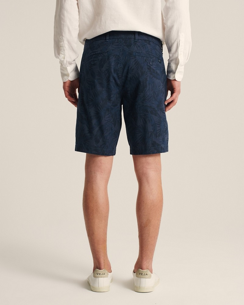 Quần shorts Abercrombie AF-US-S03 Stretch Chino Shorts Navy - Ảnh 5