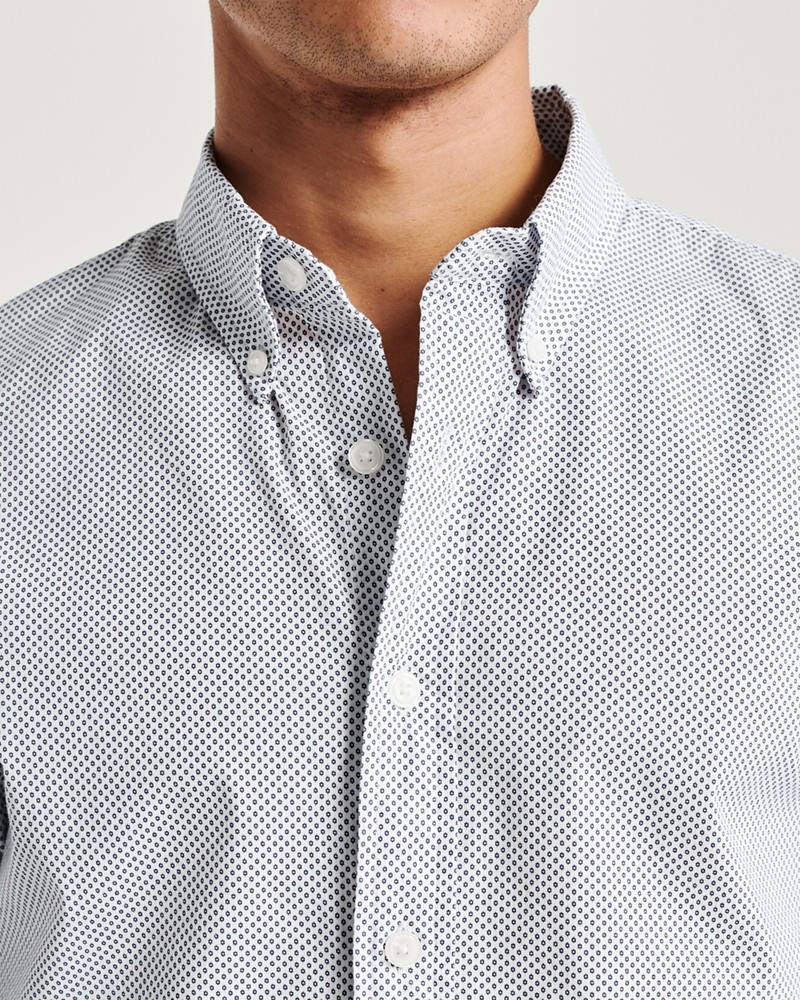 Áo sơmi nam Abercrombie & Fitch AF-US-SM109 Super Slim Poplin Shirt - Ảnh 2