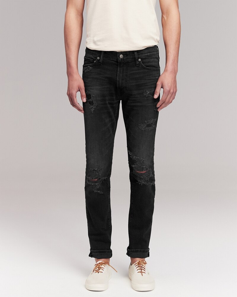 Hình Quần Jean nam Abercrombie & Fitch AF-US-J57 Skinny Jeans Black