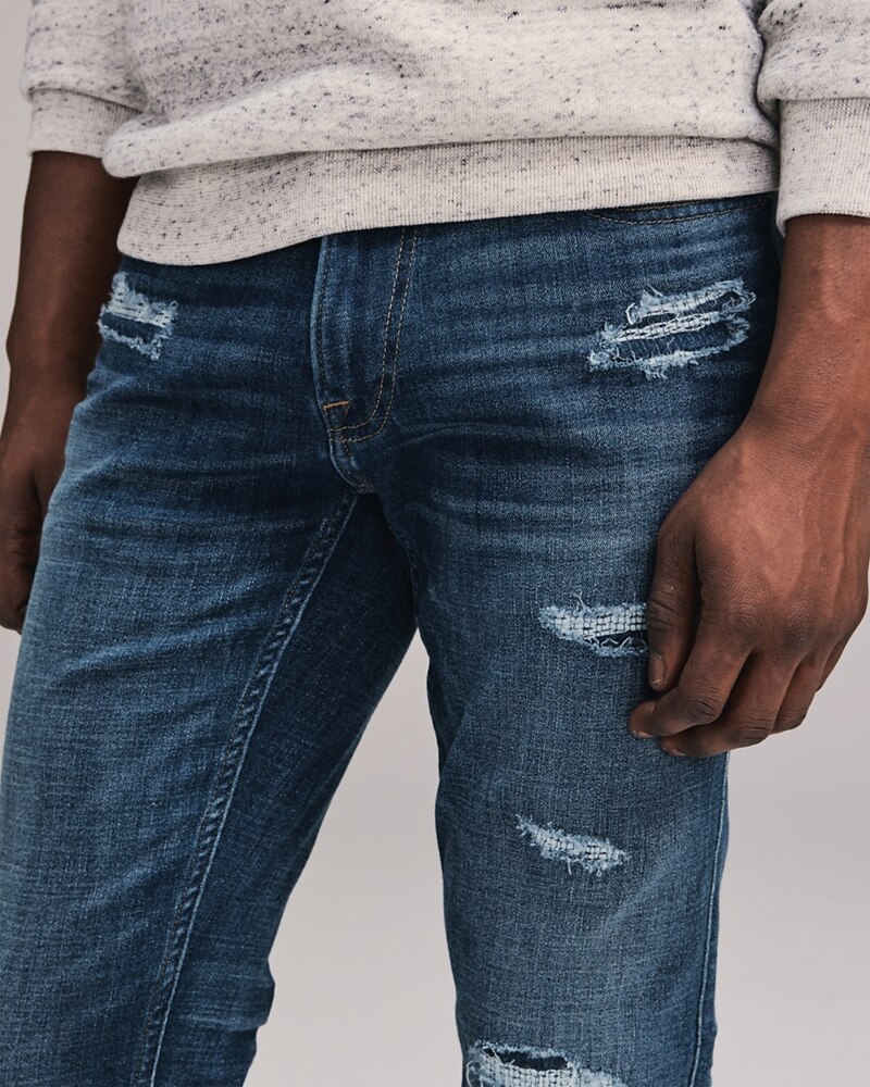 Hình Quần Jean nam Abercrombie & Fitch AF-US-J61 Repaired Skinny Jeans