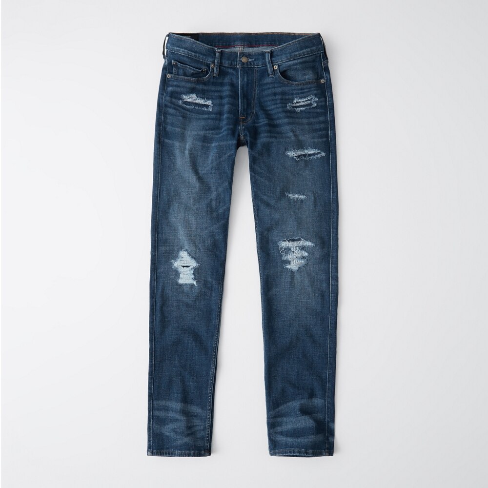 Hình Quần Jean nam Abercrombie & Fitch AF-US-J61 Repaired Skinny Jeans