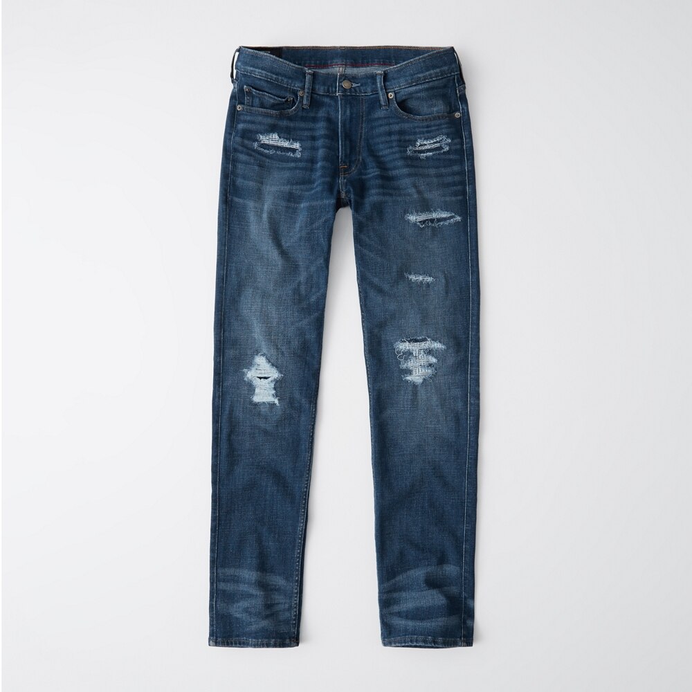medium wash skinny jeans mens
