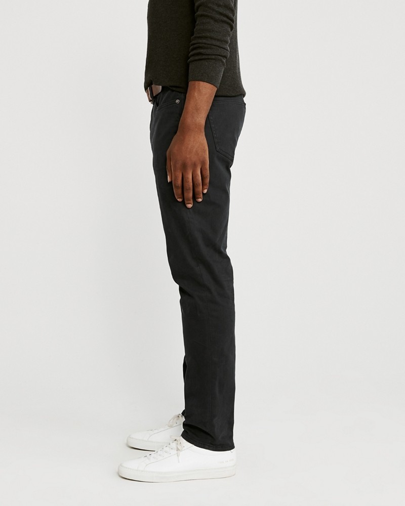 Hình Quần khaki nam AF-US-Q20  A&F Signature Stretch Twill  Skinny Sateen Pants