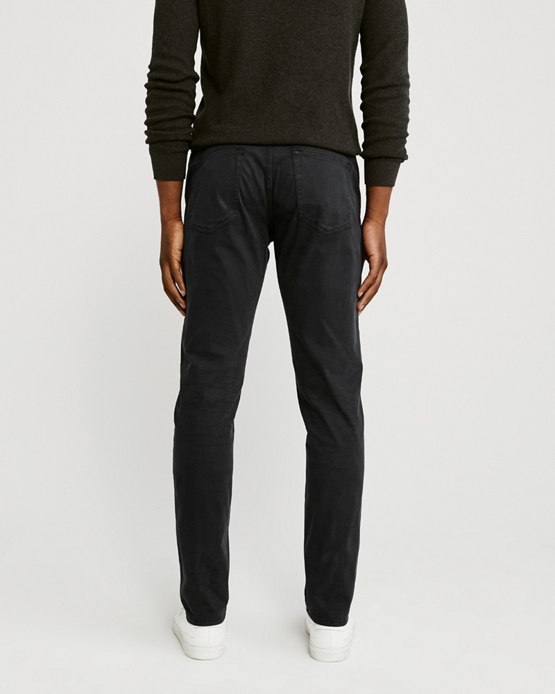 Hình Quần khaki nam AF-US-Q20  A&F Signature Stretch Twill  Skinny Sateen Pants