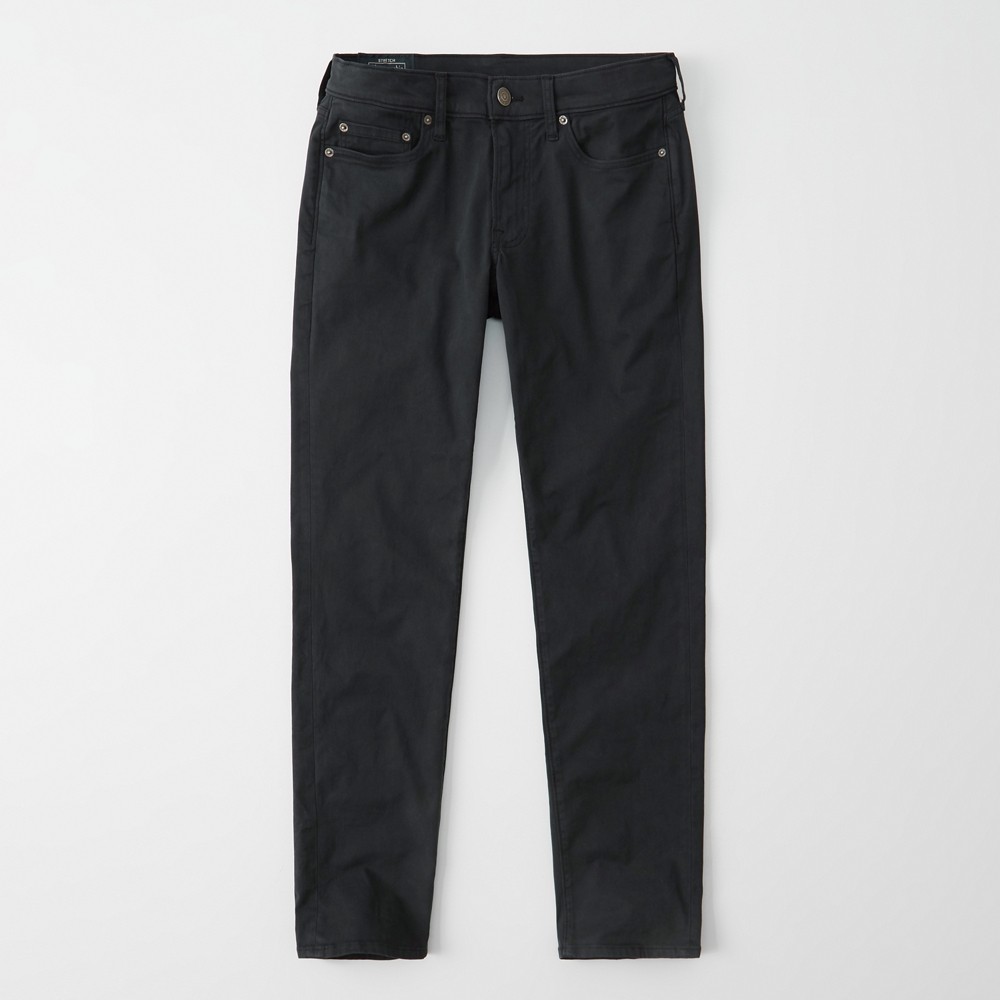 Hình Quần khaki nam AF-US-Q20  A&F Signature Stretch Twill  Skinny Sateen Pants