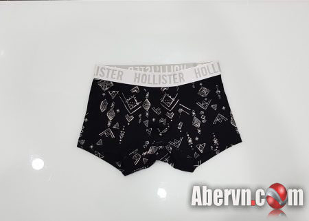 Hình Quần lót nam Hollister HCO-UD17 Classic Trunk Black Pattern
