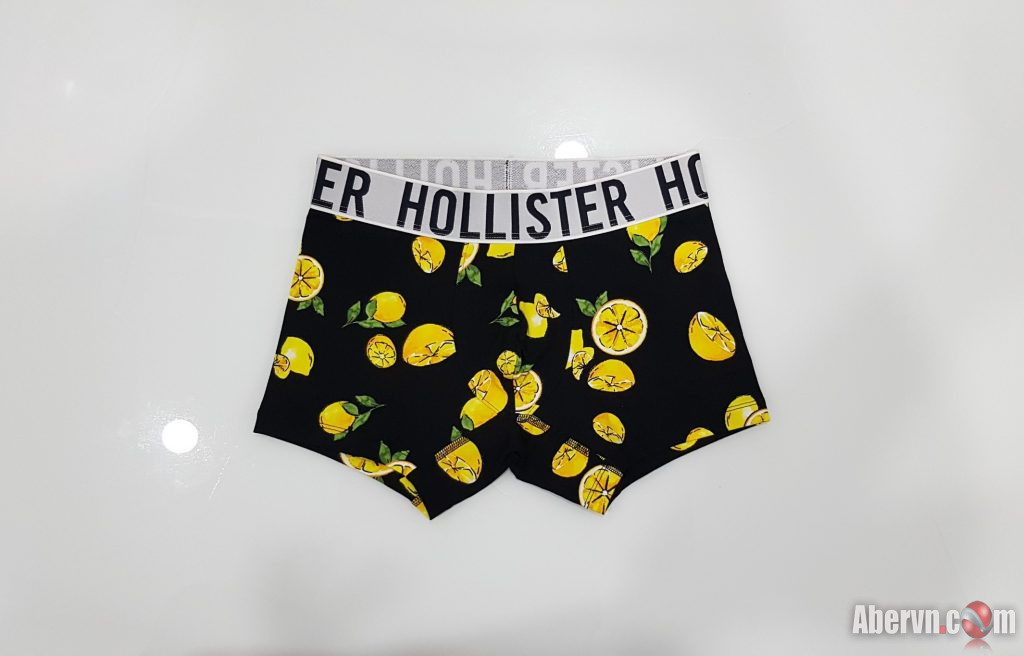 Hình Quần lót nam Hollister HCO-UD18 Classic Trunk Black Lemon Pattern