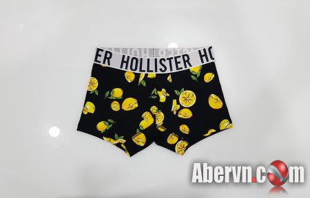 Hình Quần lót nam Hollister HCO-UD18 Classic Trunk Black Lemon Pattern