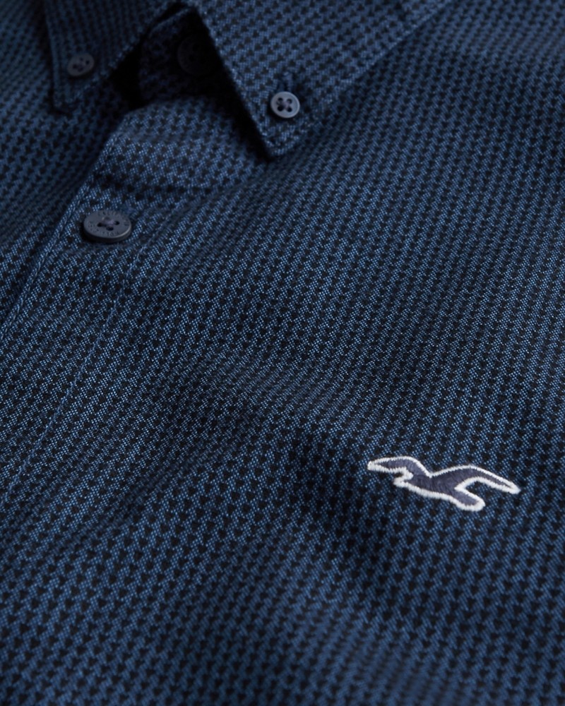 Hình Áo sơmi nam Hollister HCO-US-SM29 Stretch Oxford Muscle Fit Shirt