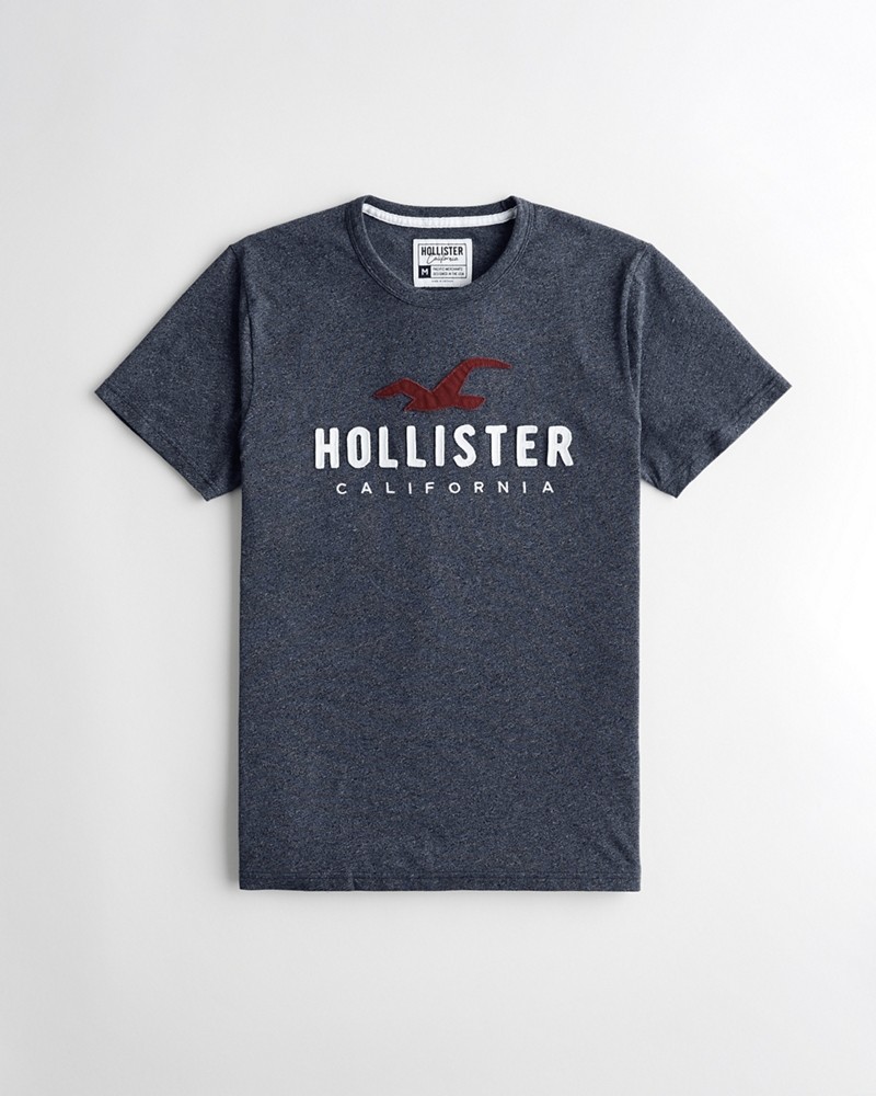 Hình Áo thun nam Hollister HCO-US-T22 Applique Logo Graphic Tee