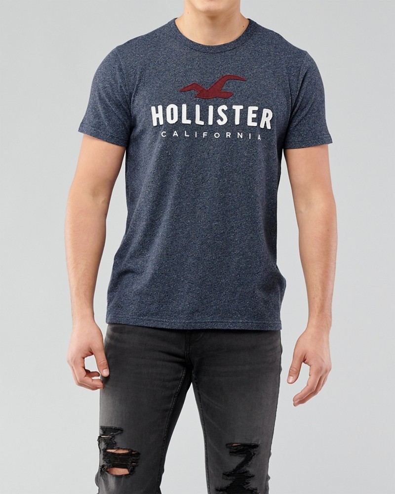 Hình Áo thun nam Hollister HCO-US-T22 Applique Logo Graphic Tee