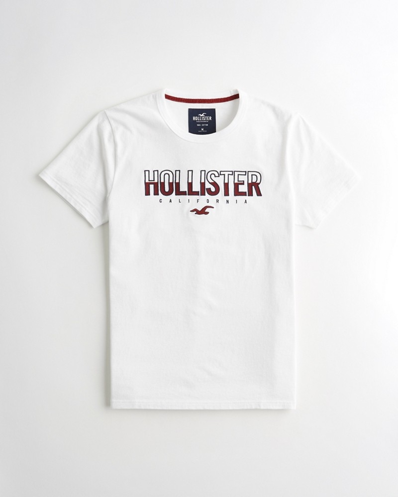 Hình Áo thun nam Hollister HCO-US-T23 Applique Logo Graphic Tee