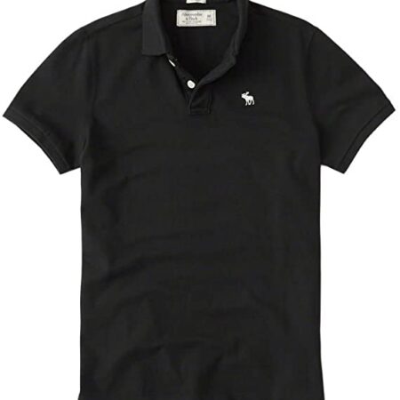 Áo thun polo Abercrombie Fitch AF-P121 Stretch Icon Polo Black
