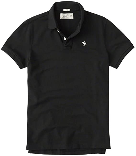 Áo thun polo Abercrombie Fitch AF-P121 Stretch Icon Polo Black