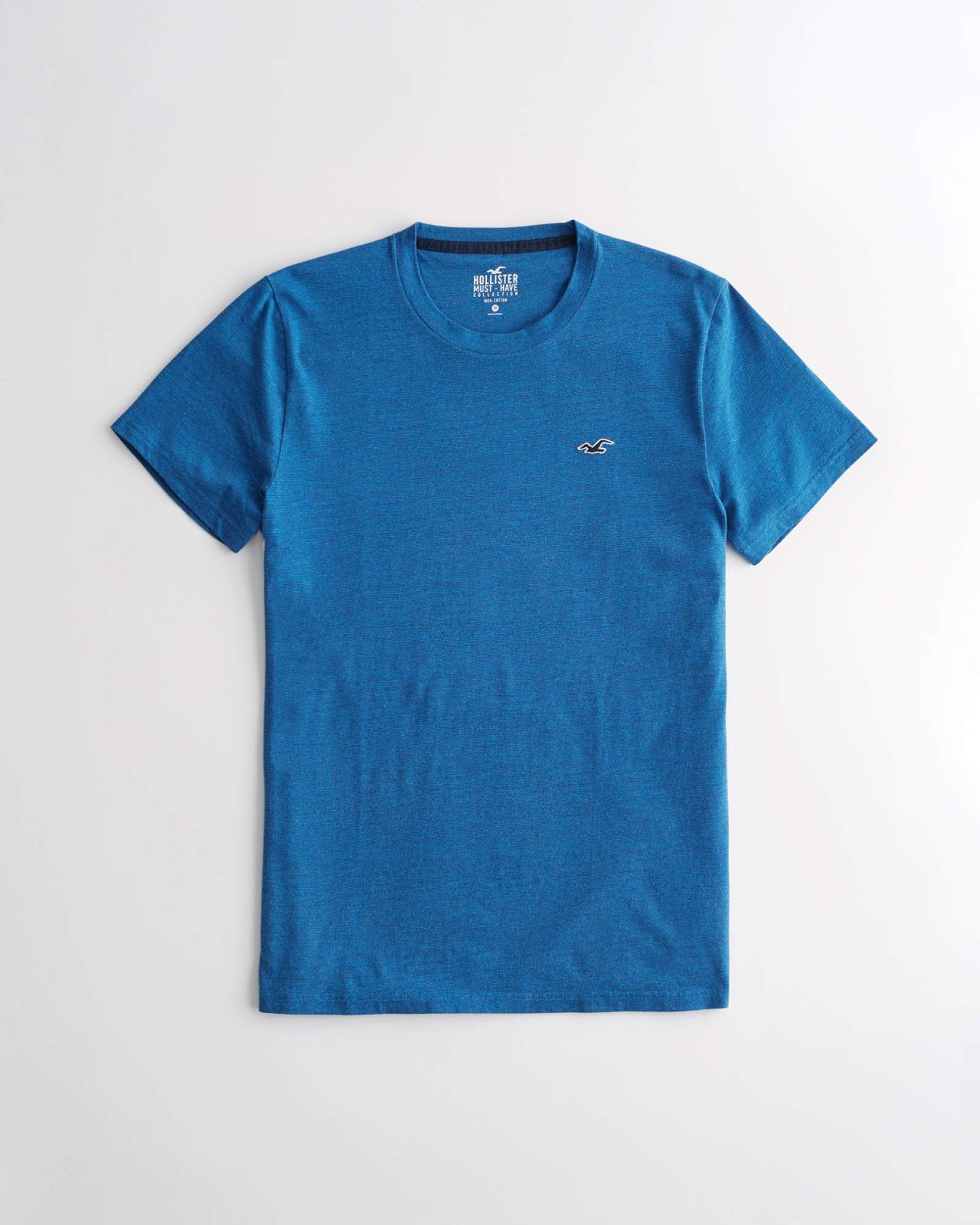 Áo thun nam Hollister HCO-T167 Crewneck T-Shirt Blue Texture
