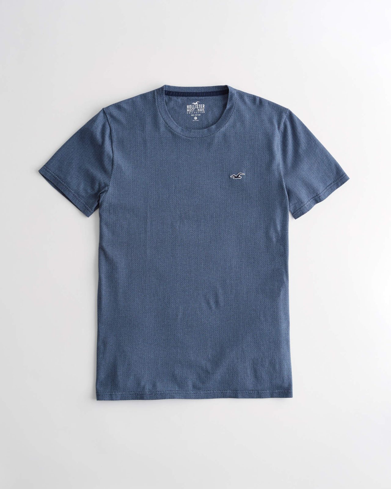 Áo thun nam Hollister HCO-T168 Crewneck T-Shirt Navy Blue Texture