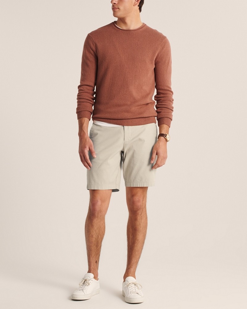 Quần shorts Abercrombie AF-US-S04 Stretch Chino Shorts - Ảnh 4