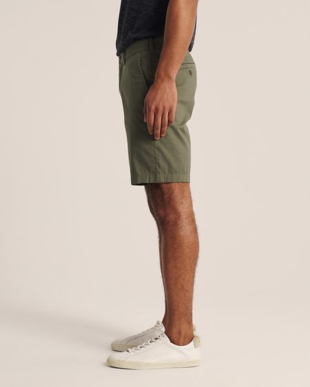 Quần shorts Abercrombie AF-US-S05 Stretch Chino Shorts Olive Green - Ảnh 6