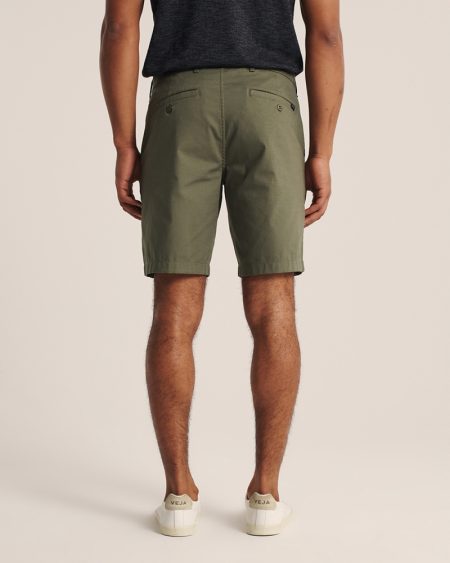Quần shorts Abercrombie AF-US-S05 Stretch Chino Shorts Olive Green - Ảnh 5