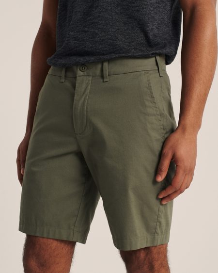 Quần shorts Abercrombie AF-US-S05 Stretch Chino Shorts Olive Green - Ảnh 3