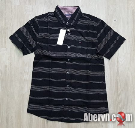 Áo sơmi nam Tommy TM-SM07 Linen Slim Fit Shirt Black