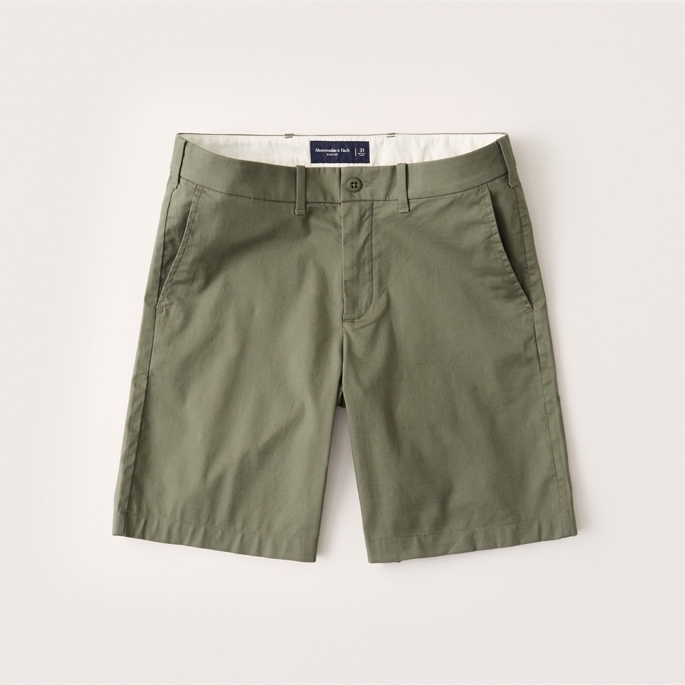 Hình Quần shorts Abercrombie AF-US-S05 Stretch Chino Shorts Olive Green