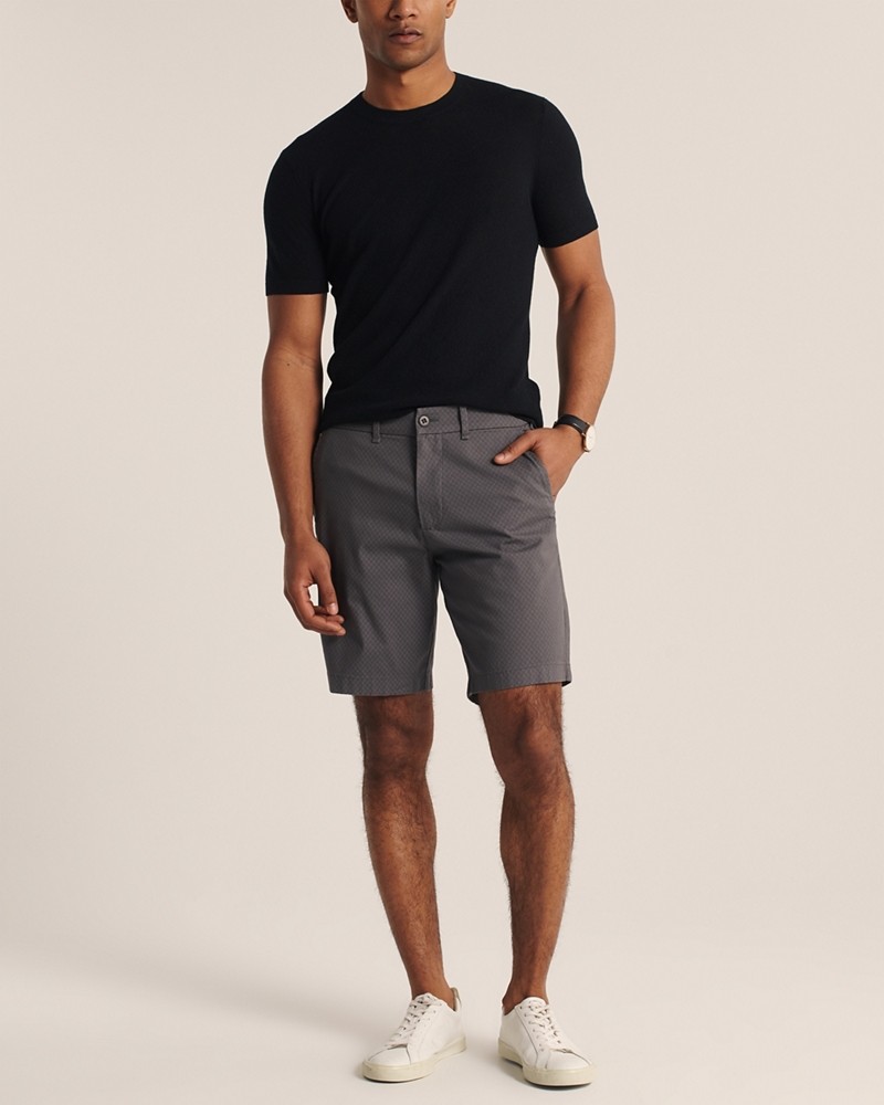 Hình Quần shorts Abercrombie AF-US-S06 Stretch Chino Shorts Dark Grey