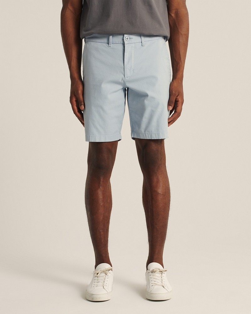Hình Quần shorts Abercrombie AF-US-S07 Stretch Chino Shorts Light Blue
