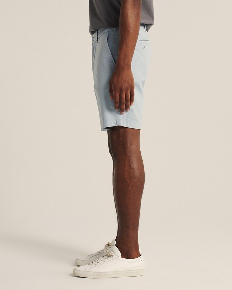 Hình Quần shorts Abercrombie AF-US-S07 Stretch Chino Shorts Light Blue