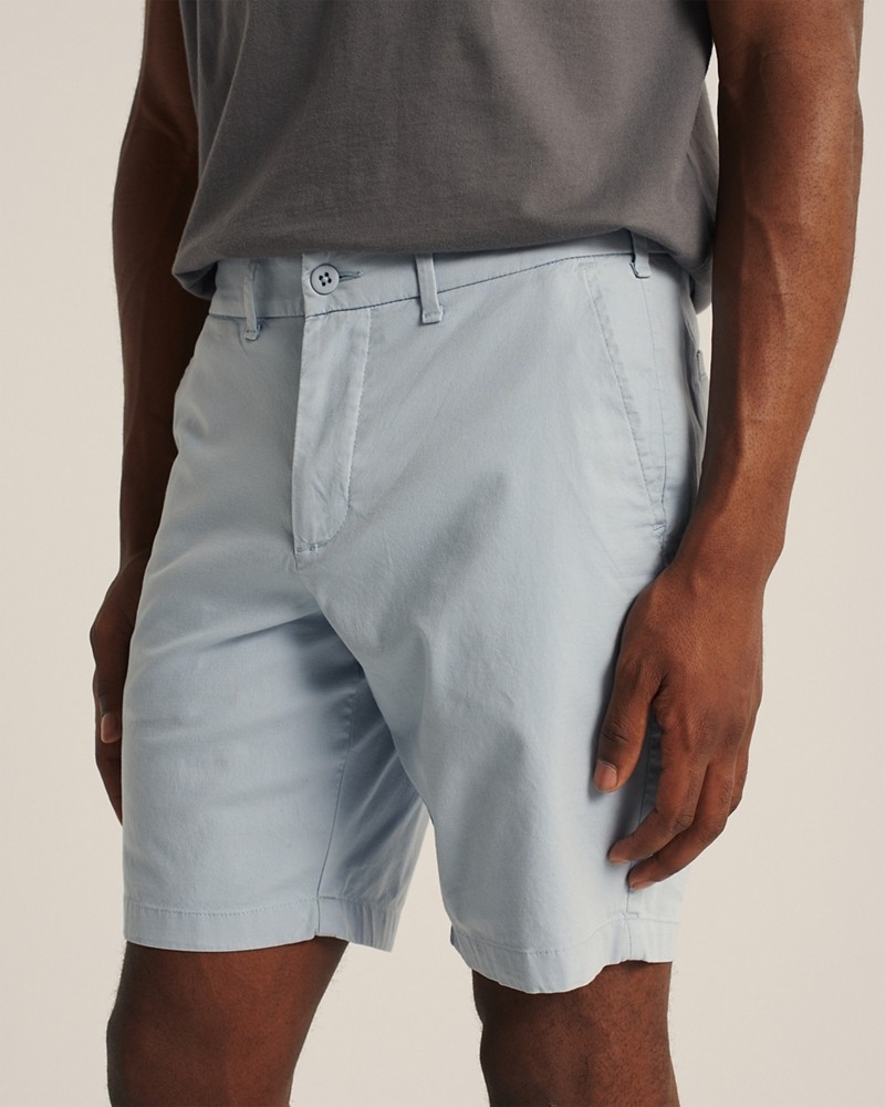 Quần shorts Abercrombie AF-US-S07 Stretch Chino Shorts Light Blue image
