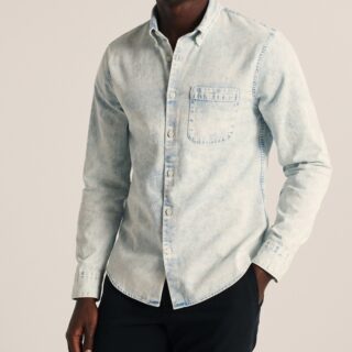 Hình Áo sơ mi nam Abercrombie AF-US-SM107 Button-Up Denim Shirt