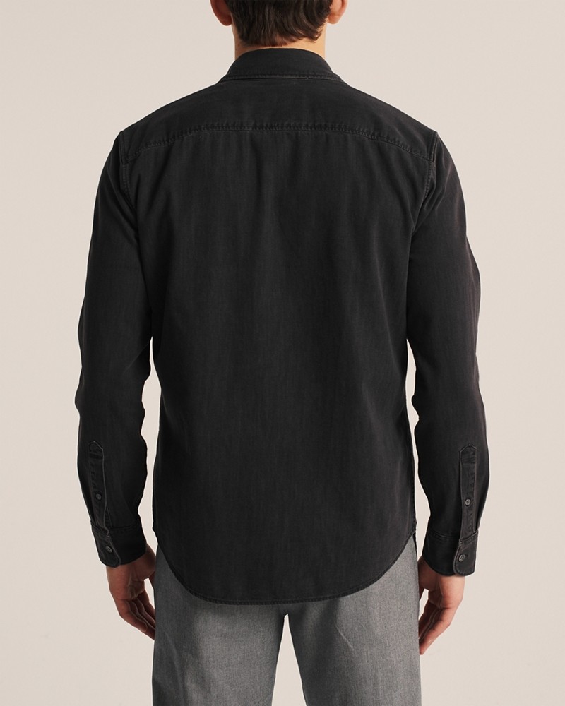 Hình Áo sơ mi nam Abercrombie AF-US-SM108 Button-Up Denim Shirt