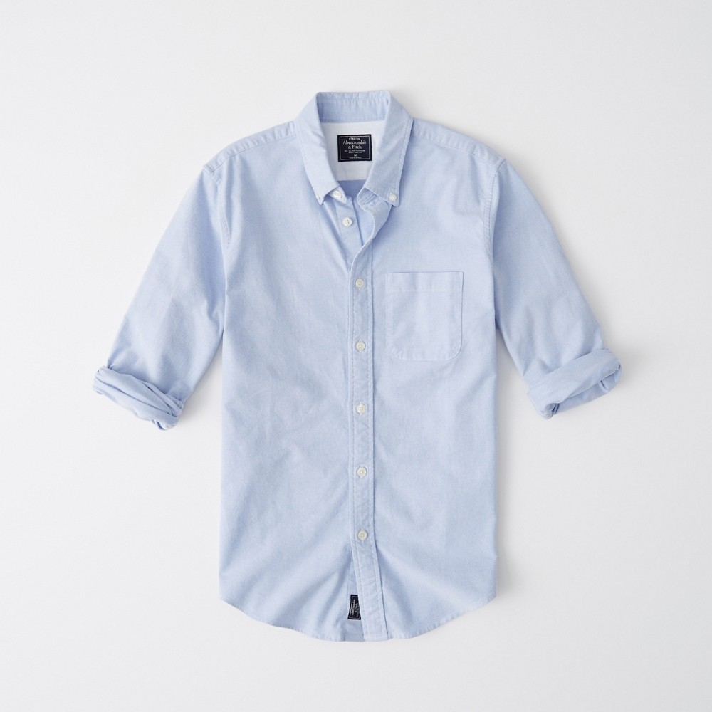 Hình Áo sơ mi nam Abercrombie AF-US-SM110 Oxford Shirt BLUE