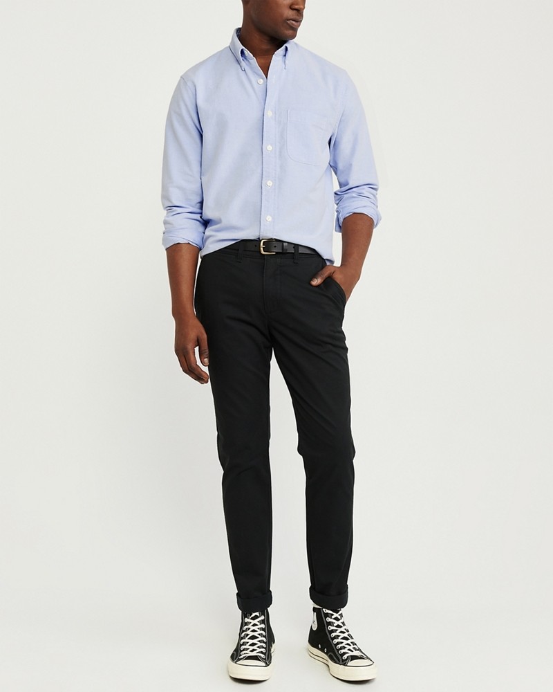 Hình Áo sơ mi nam Abercrombie AF-US-SM110 Oxford Shirt BLUE