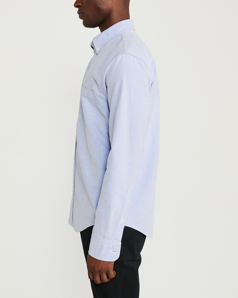 Hình Áo sơ mi nam Abercrombie AF-US-SM110 Oxford Shirt BLUE
