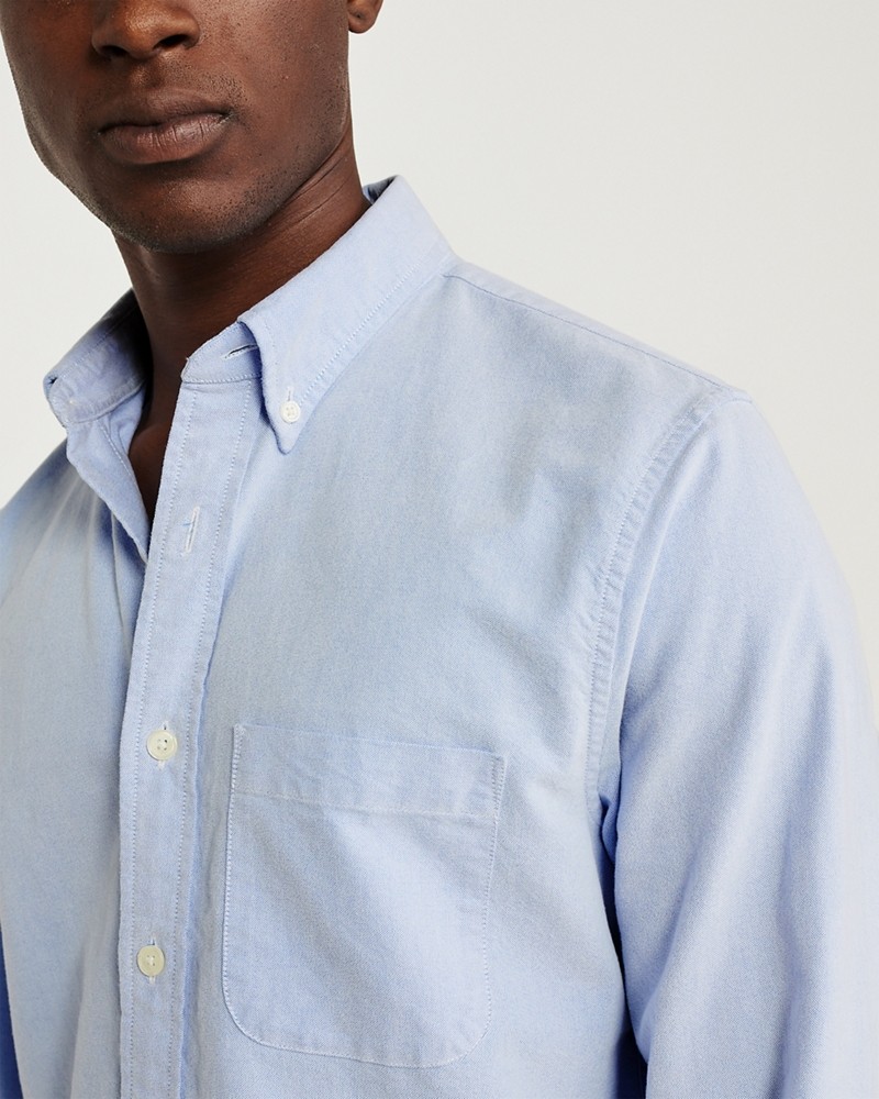Hình Áo sơ mi nam Abercrombie AF-US-SM110 Oxford Shirt BLUE