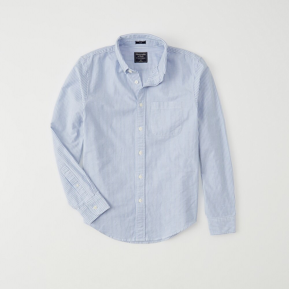 Hình Áo sơ mi nam Abercrombie AF-US-SM113 Stretch Oxford Button-Up Shirt