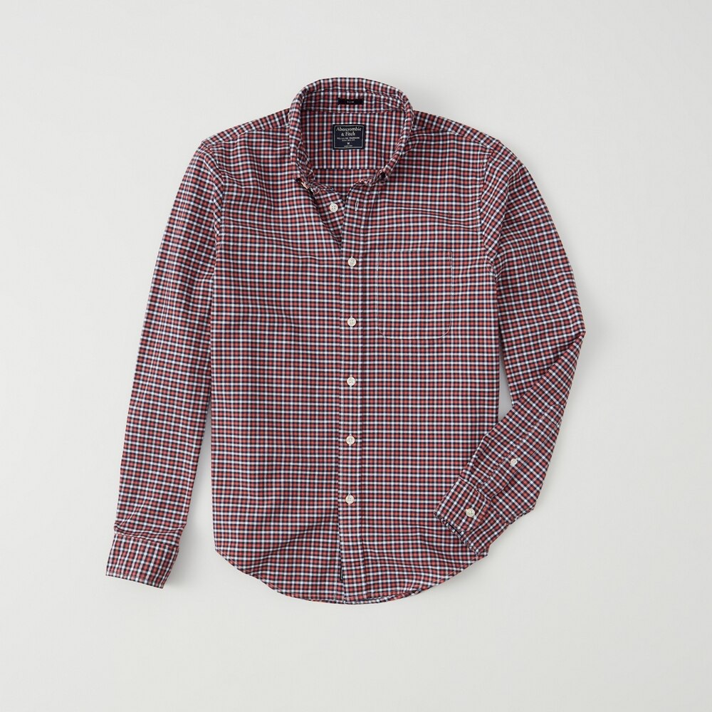 Hình Áo sơ mi nam Abercrombie AF-US-SM114 Stretch Oxford Button-Up Shirt