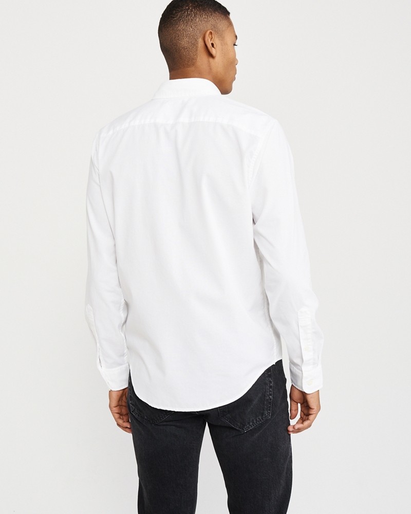 Hình Áo sơ mi nam Abercrombie AF-US-SM117 Poplin Shirt Signature Fit