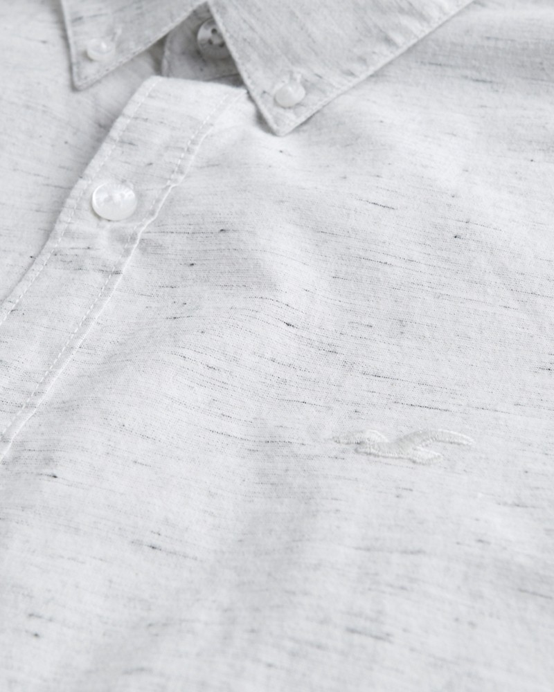 Hình Áo sơmi nam Hollister HCO-US-SM31 Stretch Poplin Slim Fit Shirt